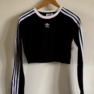 cropped adidas long sleeve shirt